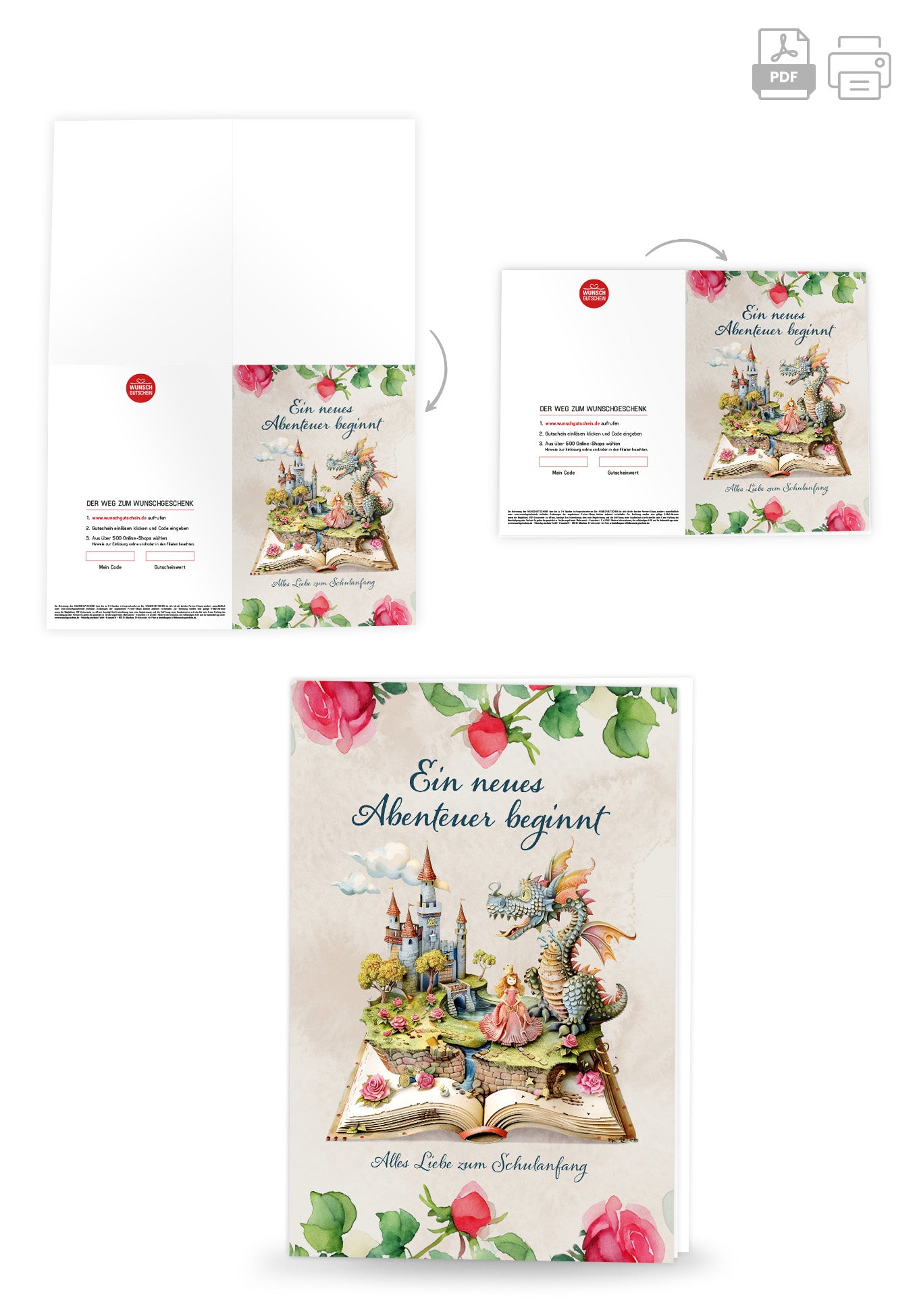 Wunschgutschein Neues Abenteuer - Prinzessin – Geschenkgutschein Ansicht 4