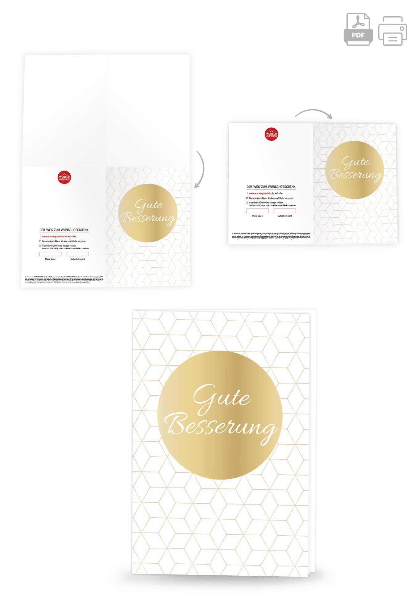 Wunschgutschein Gute Besserung - Gold PDF – Geschenkgutschein Ansicht 4