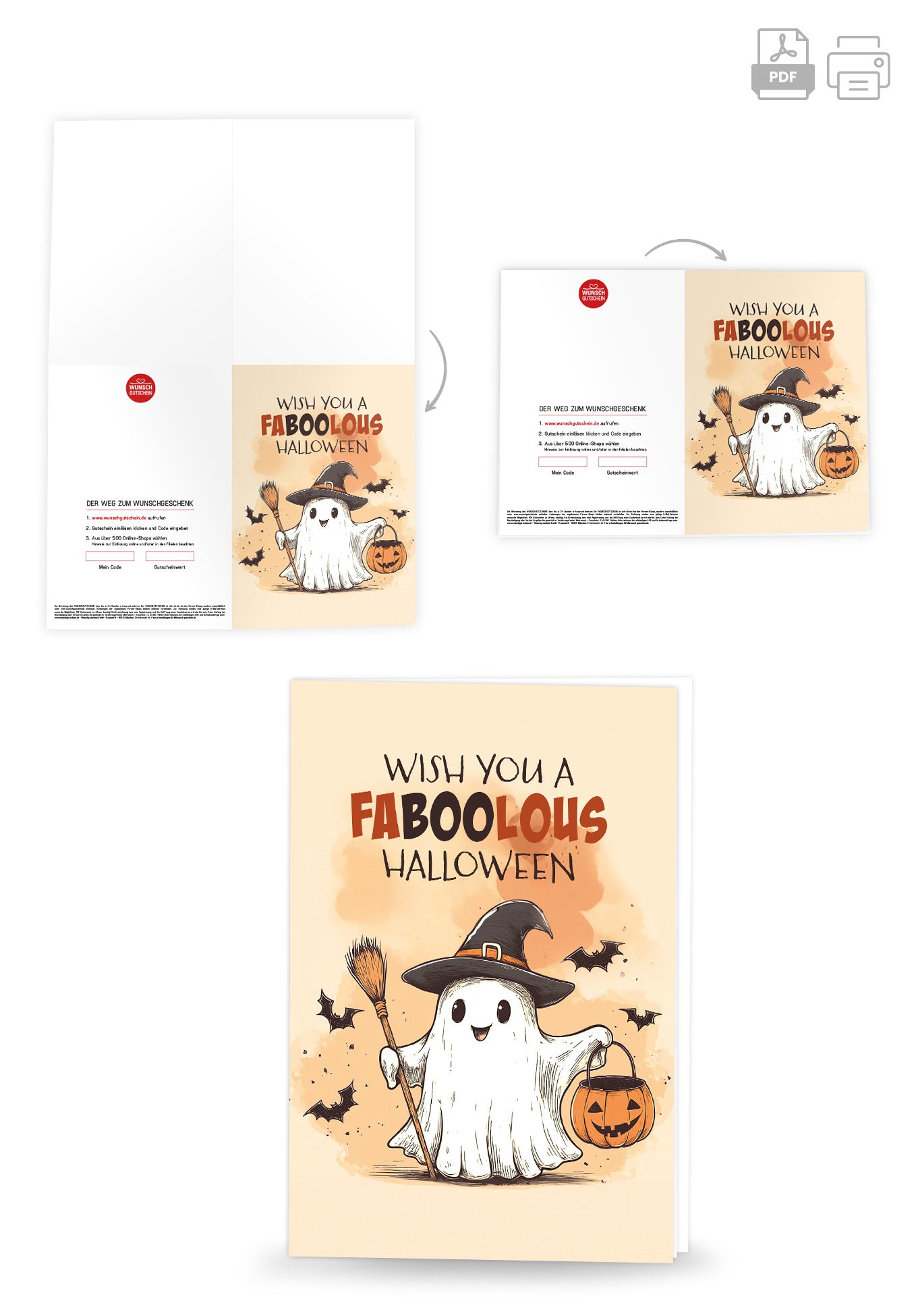 Wunschgutschein Faboolous Halloween - Geist – Geschenkgutschein Ansicht 4