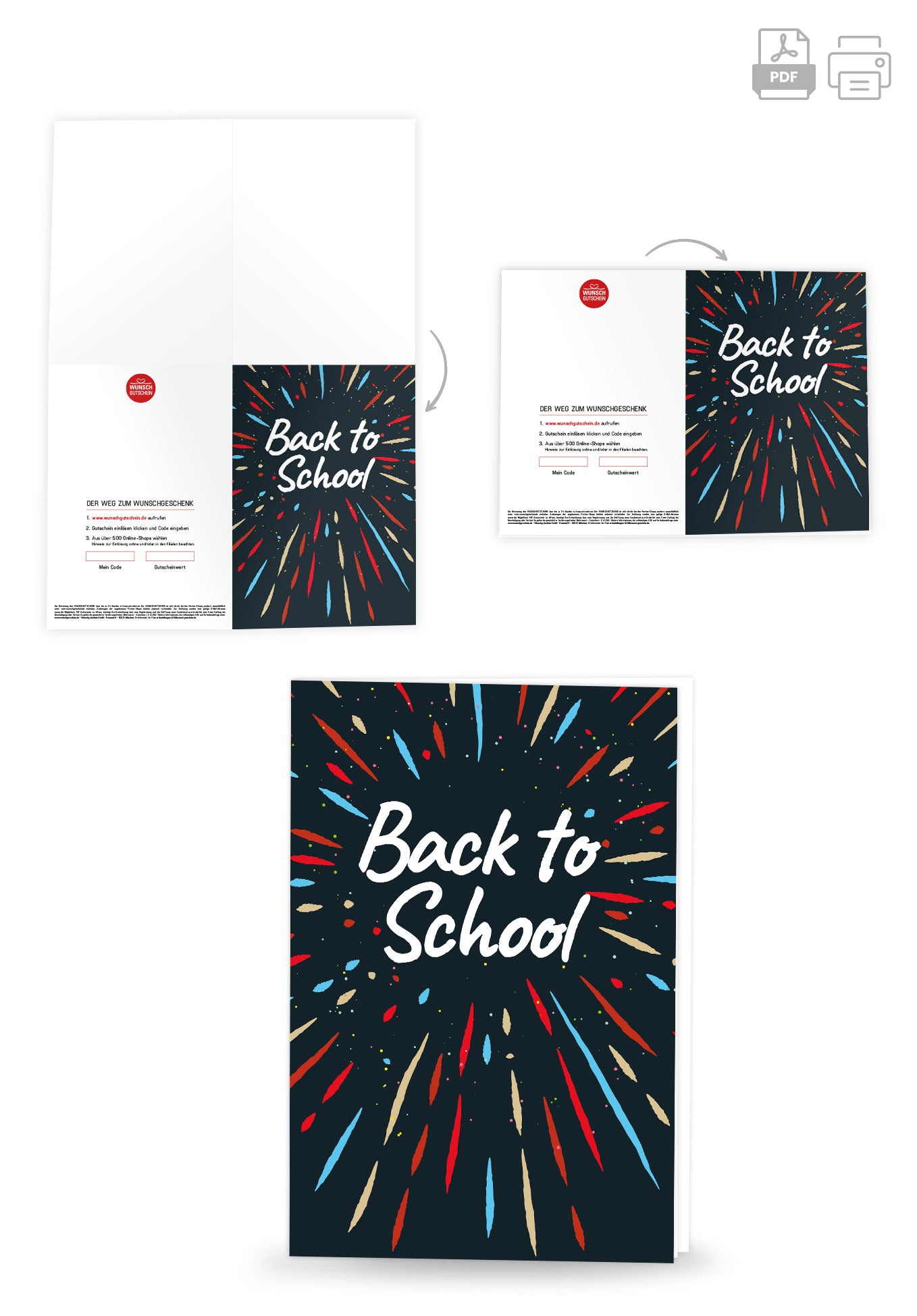 Wunschgutschein Back to School - Funken PDF – Geschenkgutschein Ansicht 4