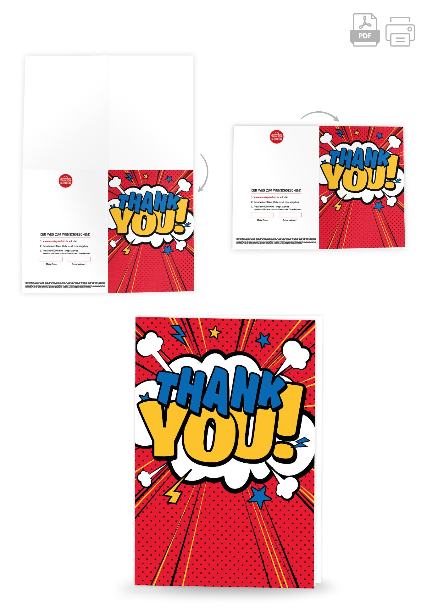 Wunschgutschein Thank you - Wolke PDF – Geschenkgutschein Ansicht 4