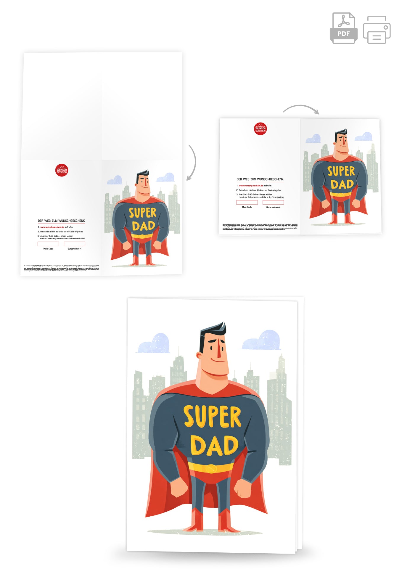 Wunschgutschein Superdad – Geschenkgutschein Ansicht 4