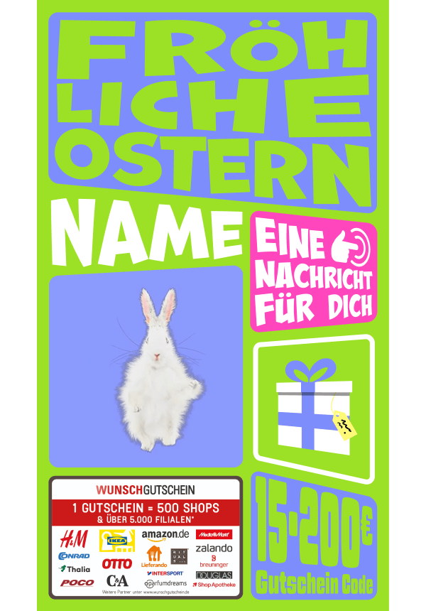 Digital - Fröhliche Ostern - verspielt
