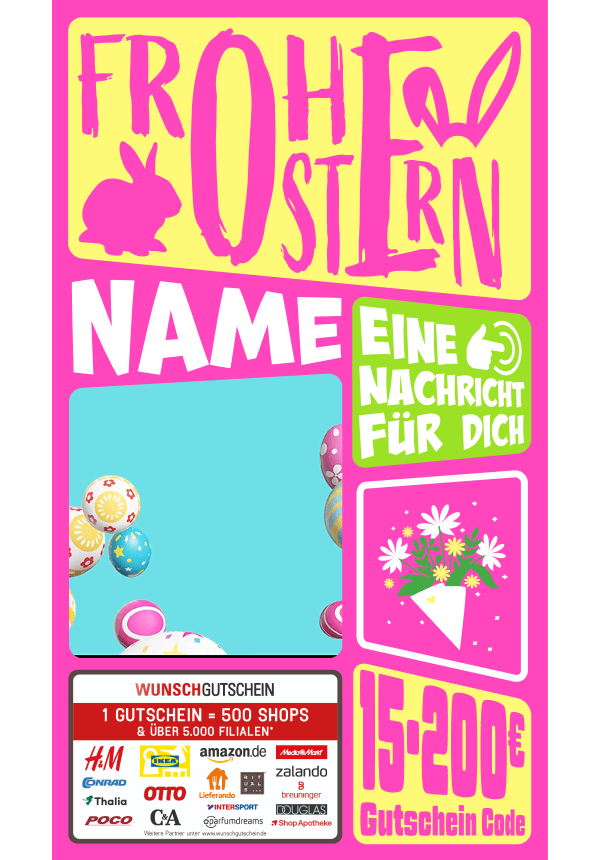 Digital - Frohe Ostern - Hase