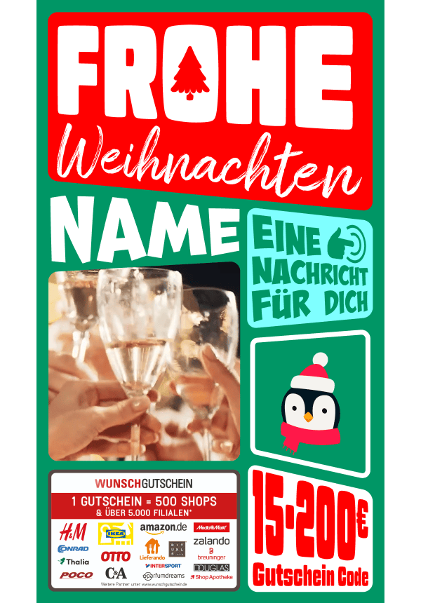 Digital - Frohe Weihnachten - Tannenbaum