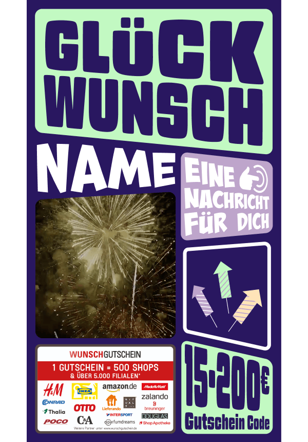 Digital - Glückwunsch - Bold