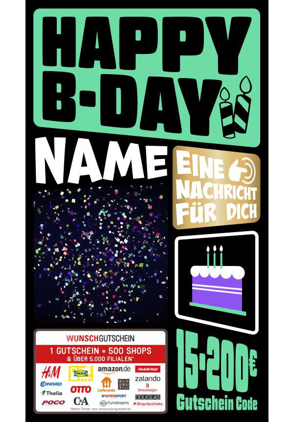 Digital - Happy B-Day - Kerze