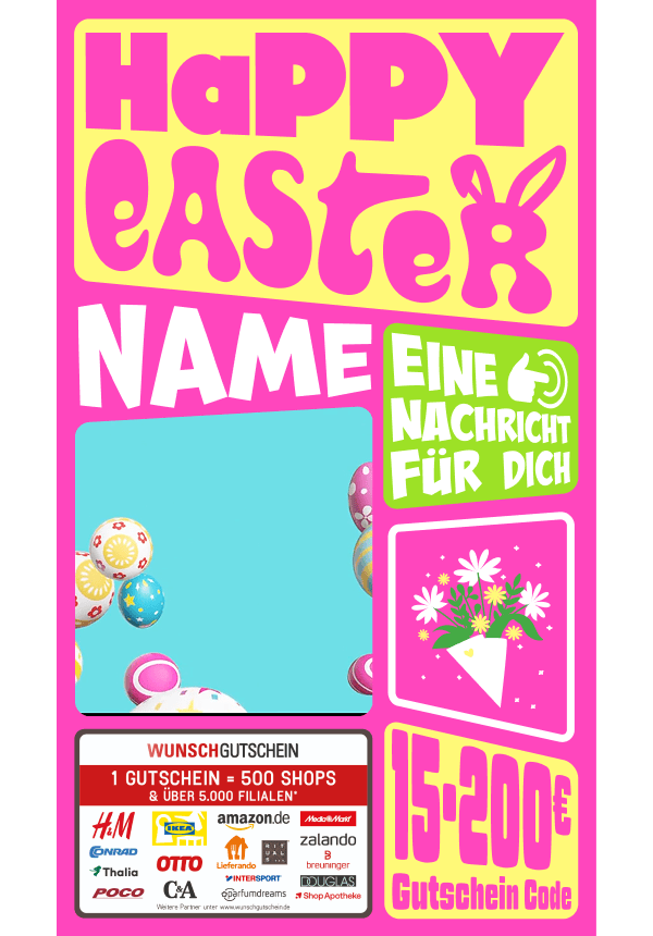 Digital - Happy Easter - rund