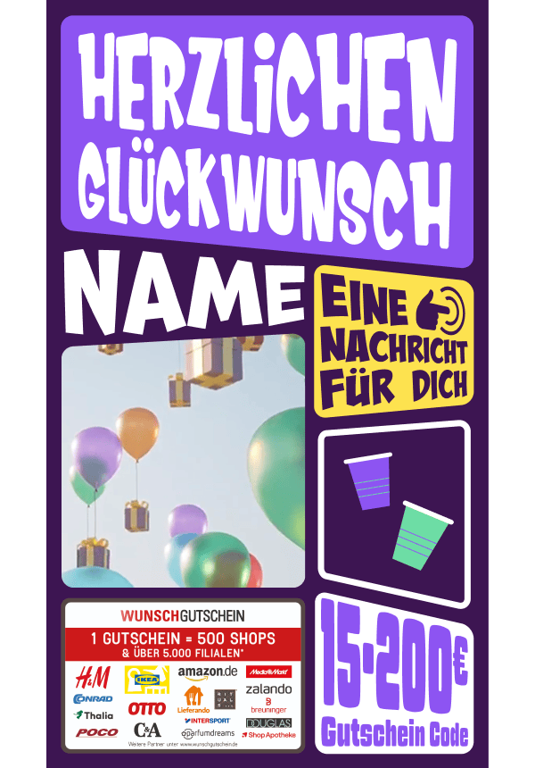 Digital - Herzlichen Glückwunsch