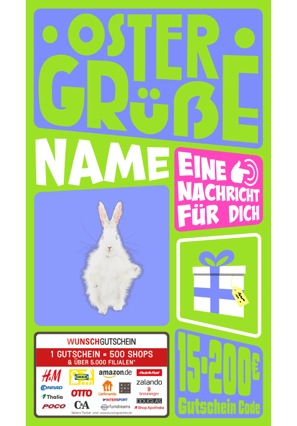 Digital - Ostergrüße - Punkte