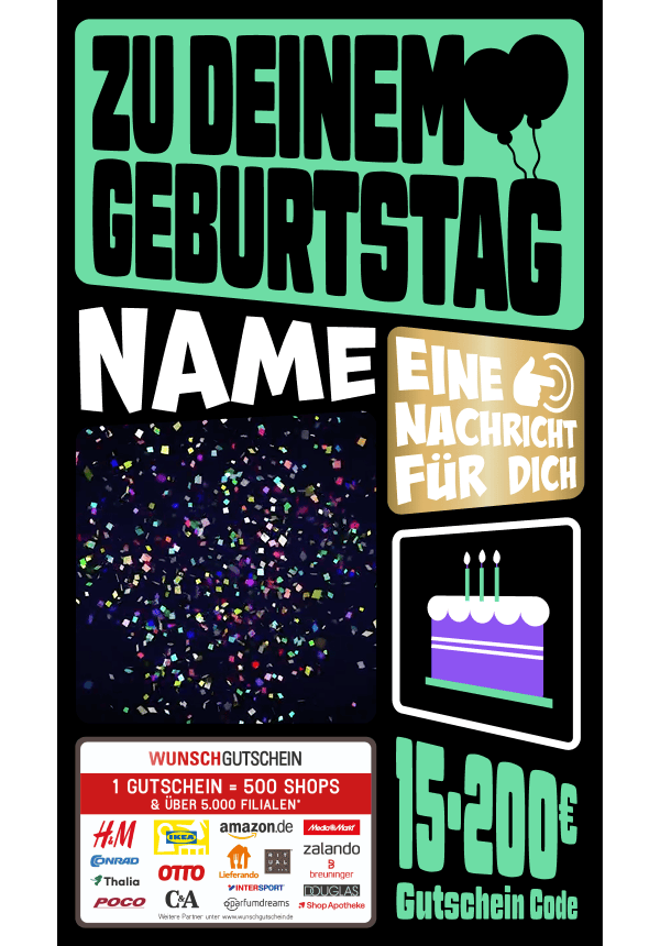 Digital - Zu deinem Geburtstag - Ballon