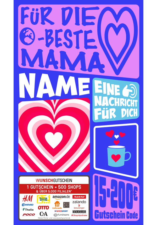 Digital - Beste Mama der Welt - Kugel