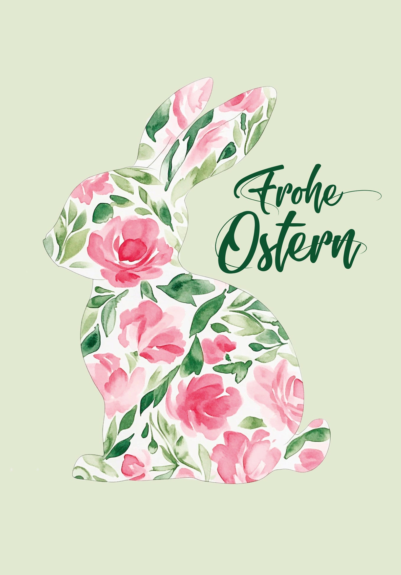 Frohe Ostern - Blumenhase