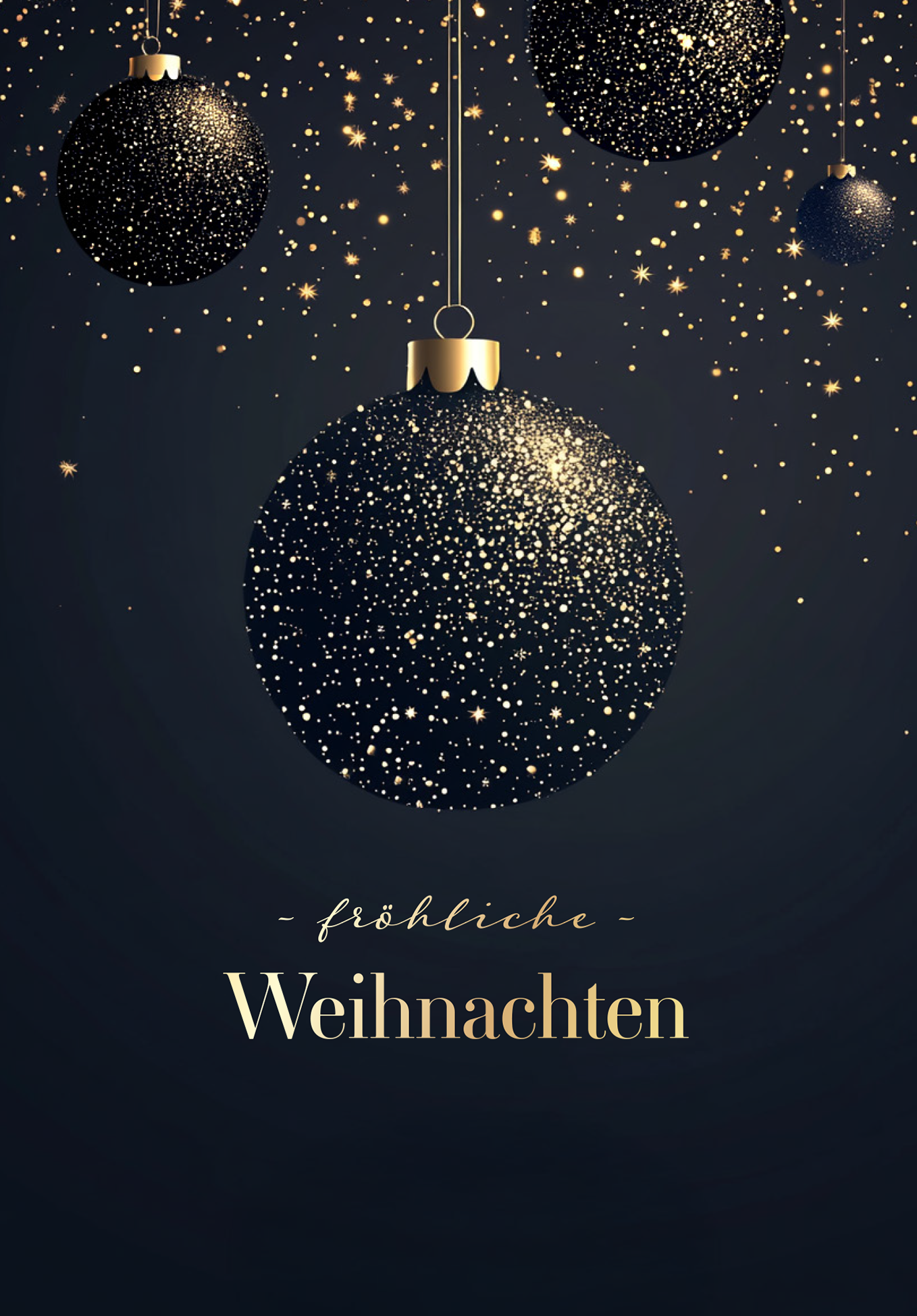 Fröhliche Weihnachten - Christbaumkugeln