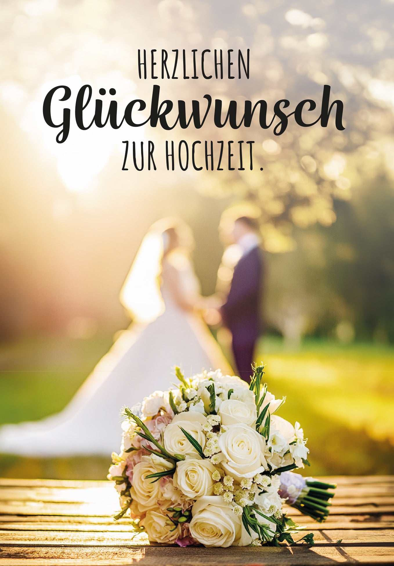 Glückwunsch zur Hochzeit - Hochzeitsstrauss