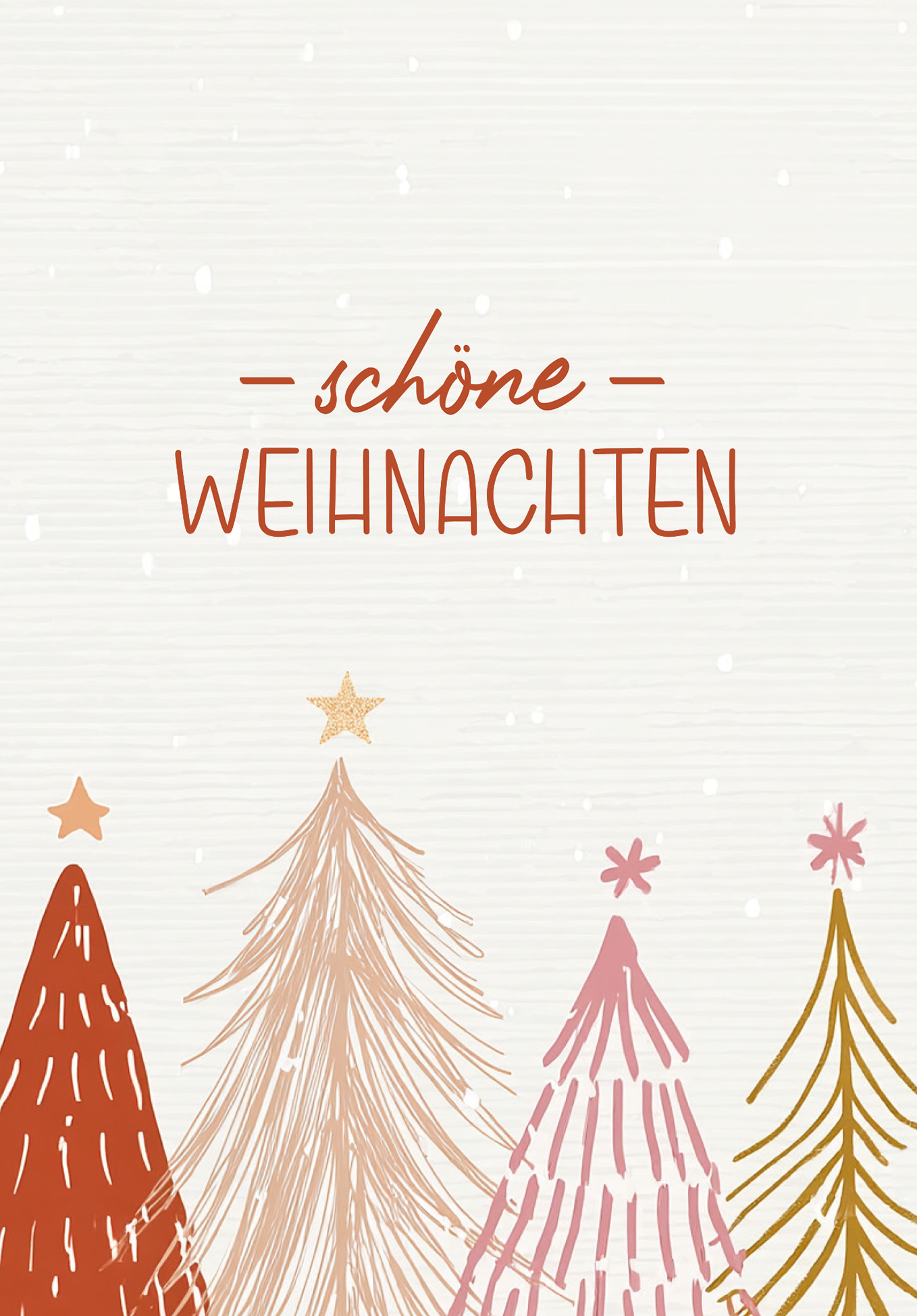 Schöne Weihnachten - Tannenbäume