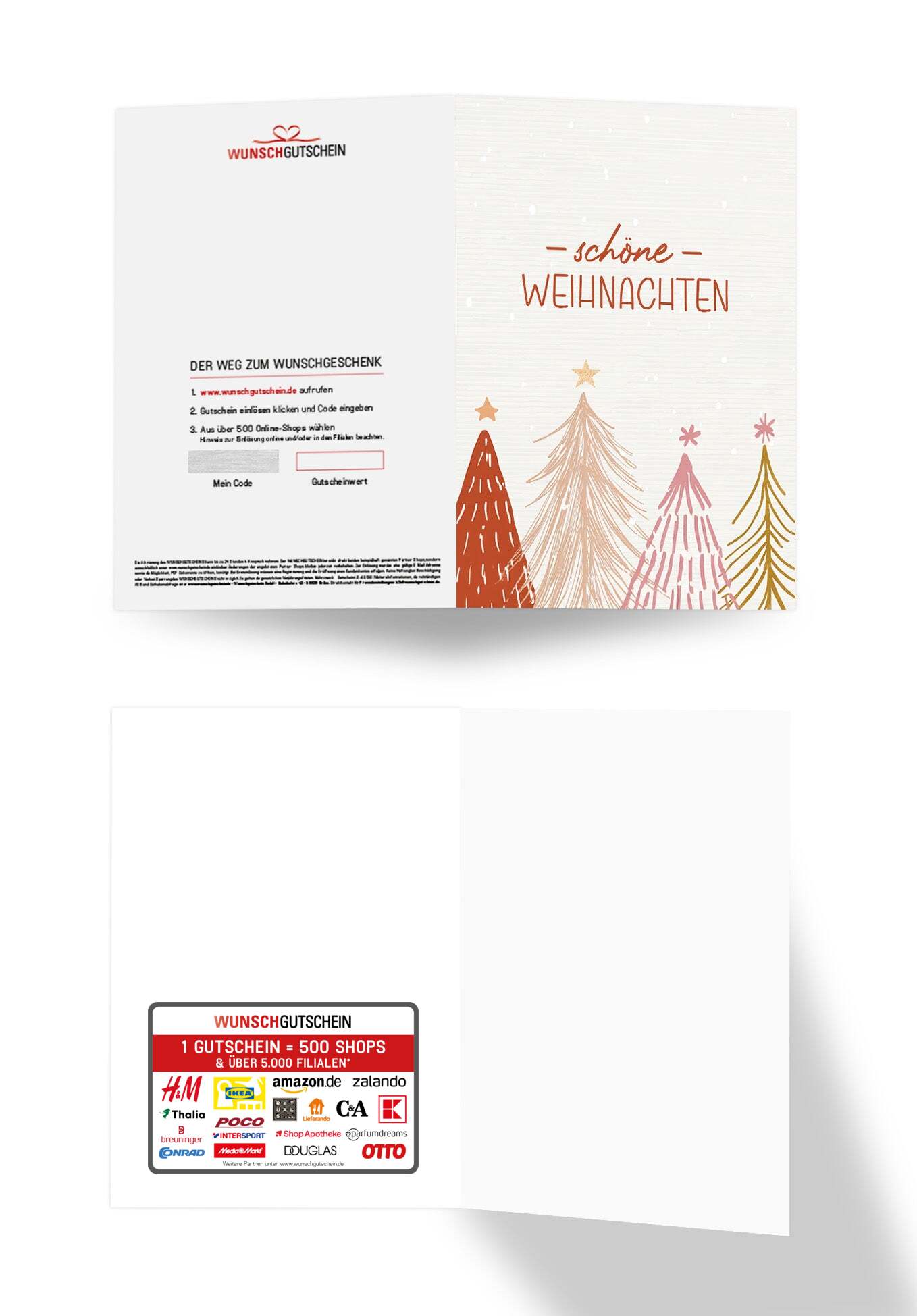 Schöne Weihnachten - Tannenbäume