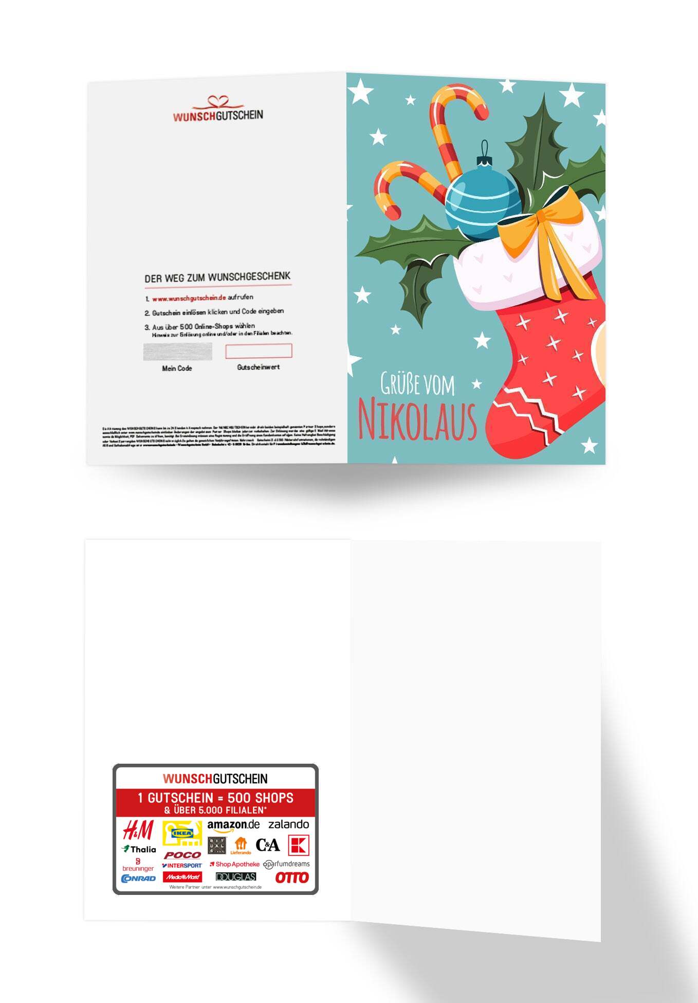 Grüße vom Nikolaus - Strumpf