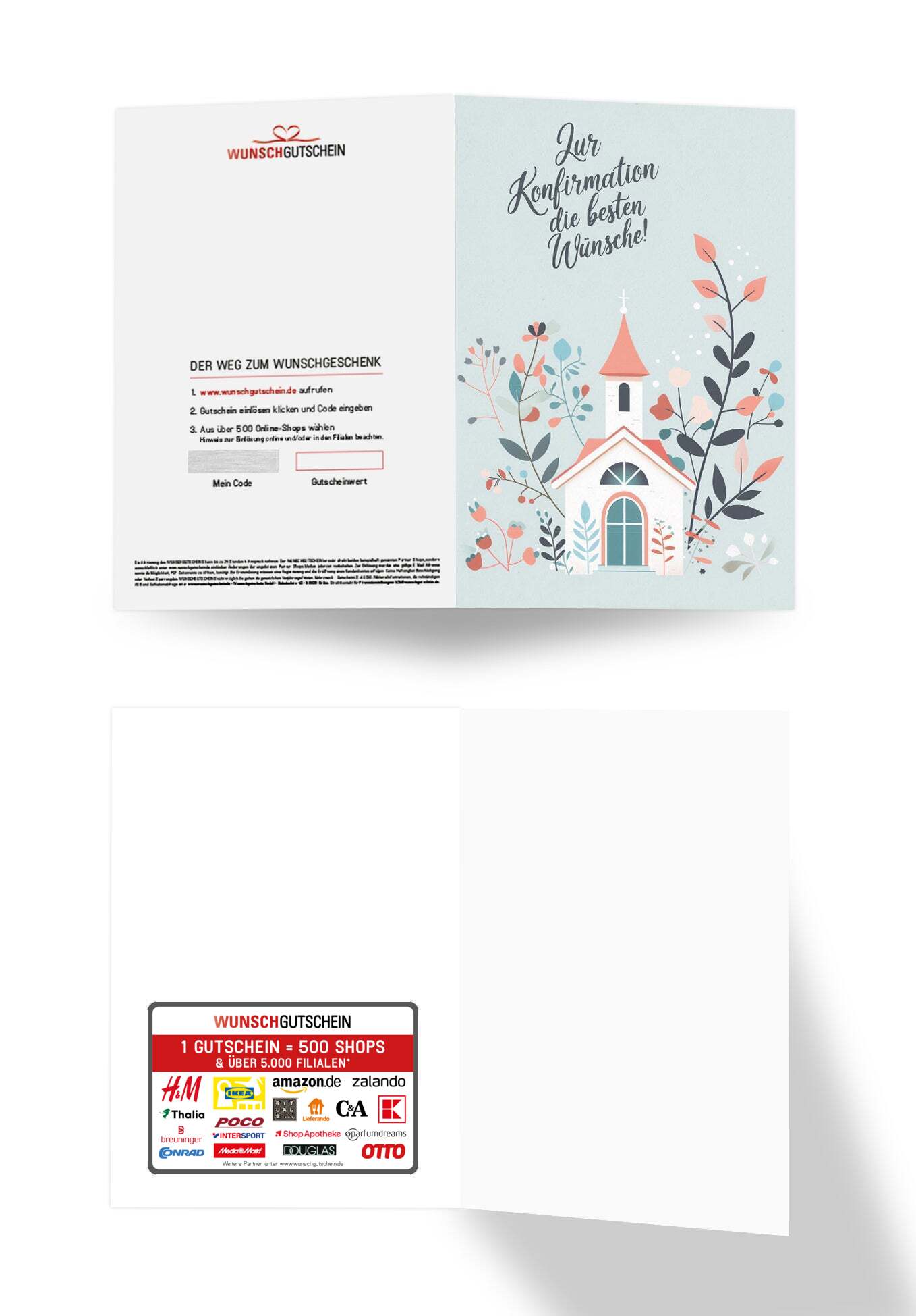 Zur Konfirmation - Kirche Rosa