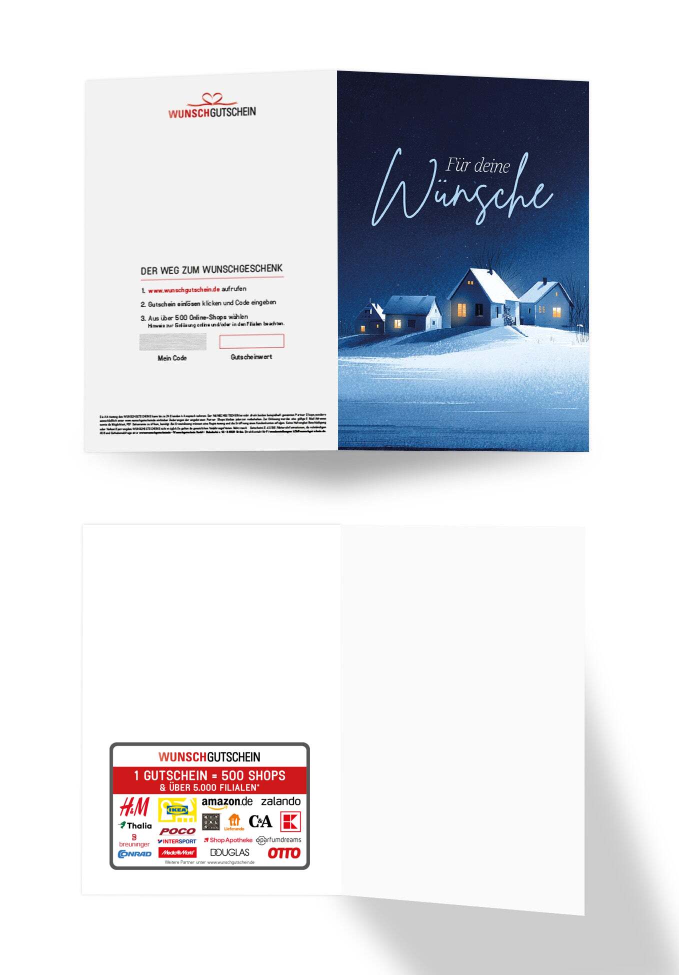 Für deine Wünsche - Winterstadt Blau