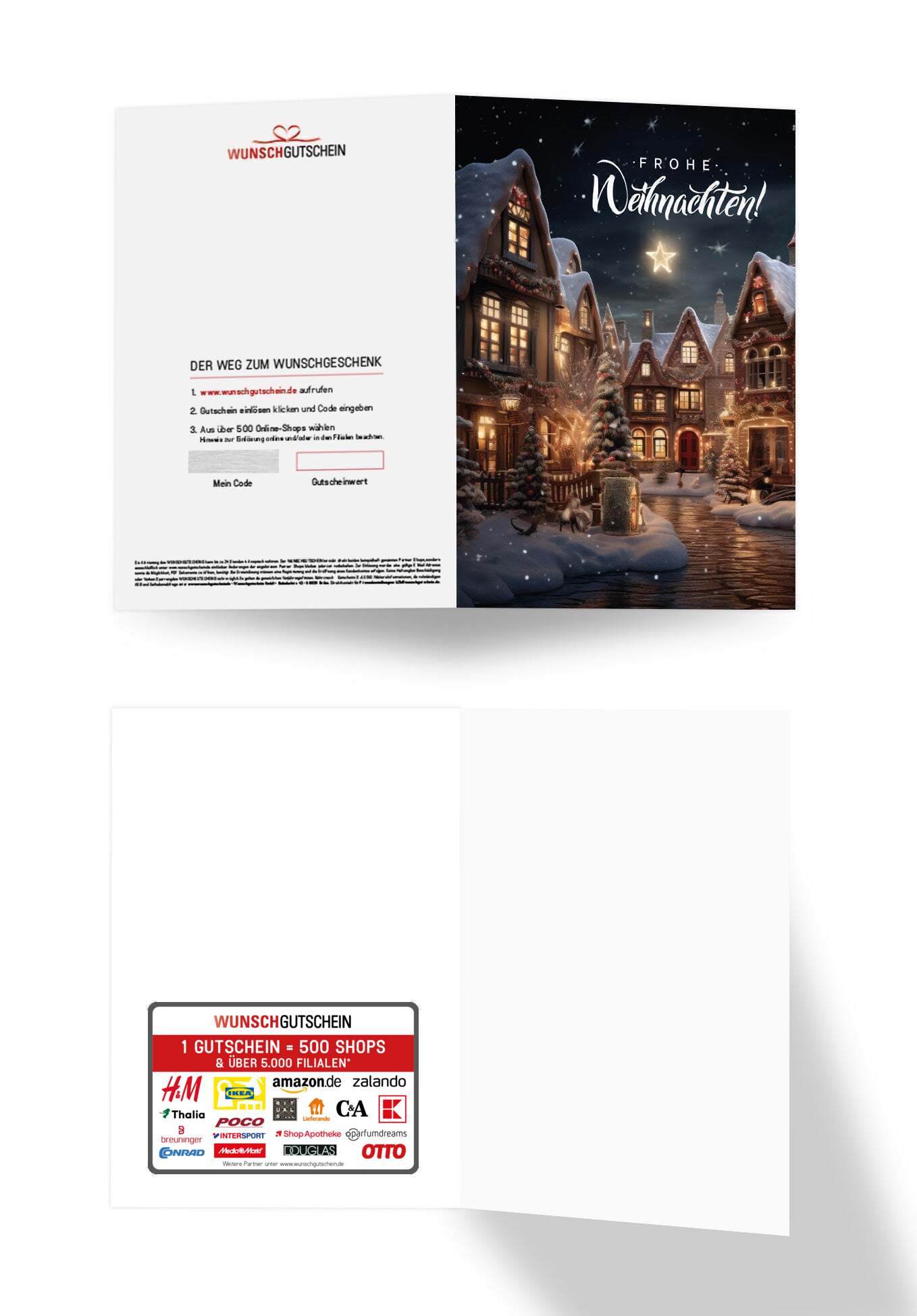 Frohe Weihnachten - Dorf