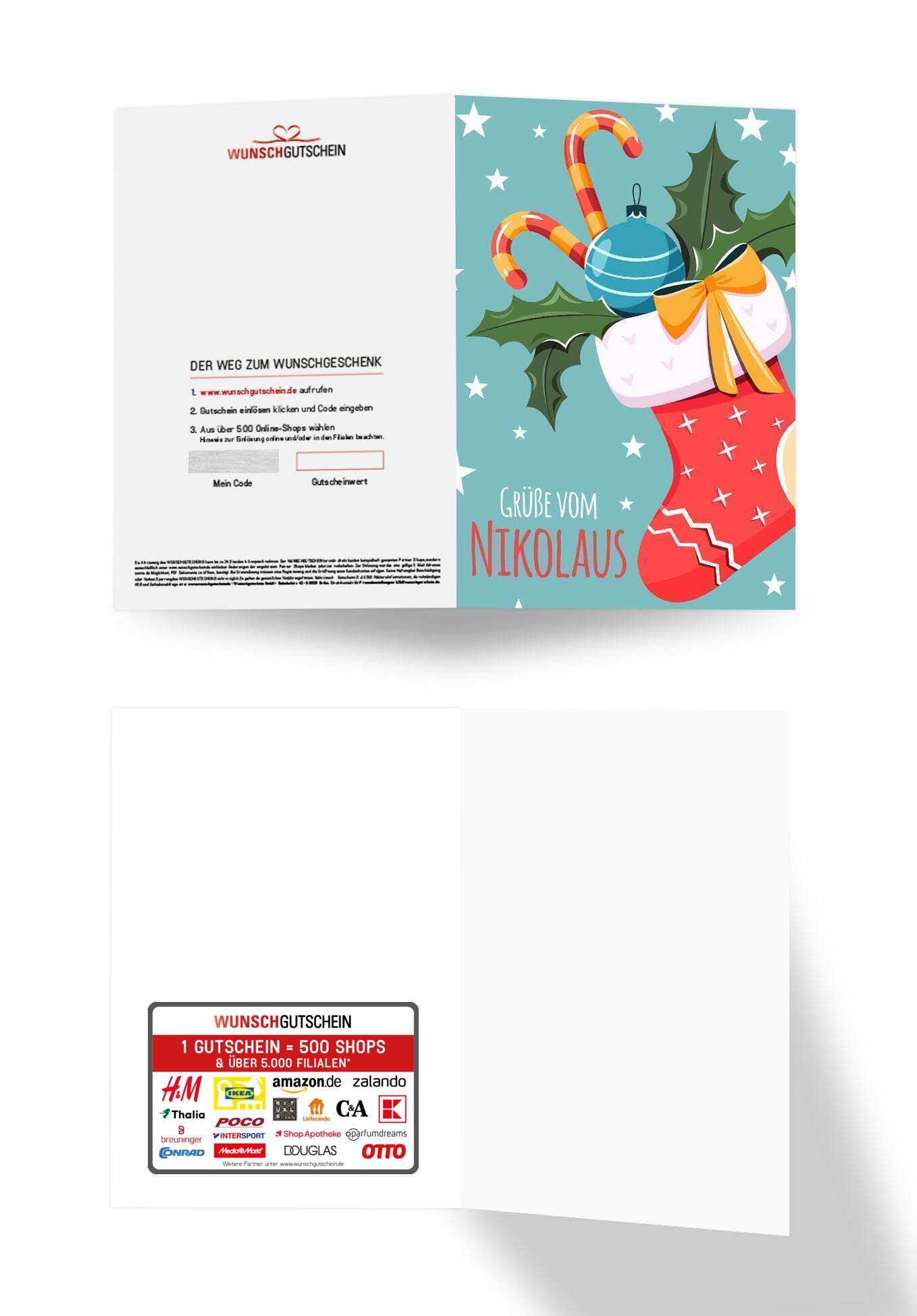 Grüße vom Nikolaus - Strumpf