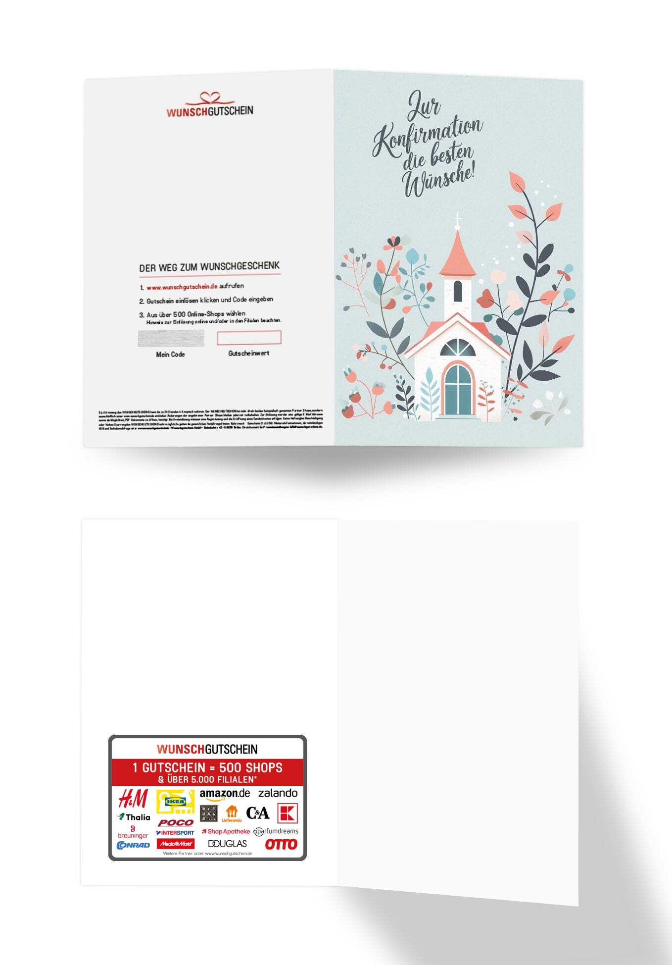 Zur Konfirmation - Kirche Rosa