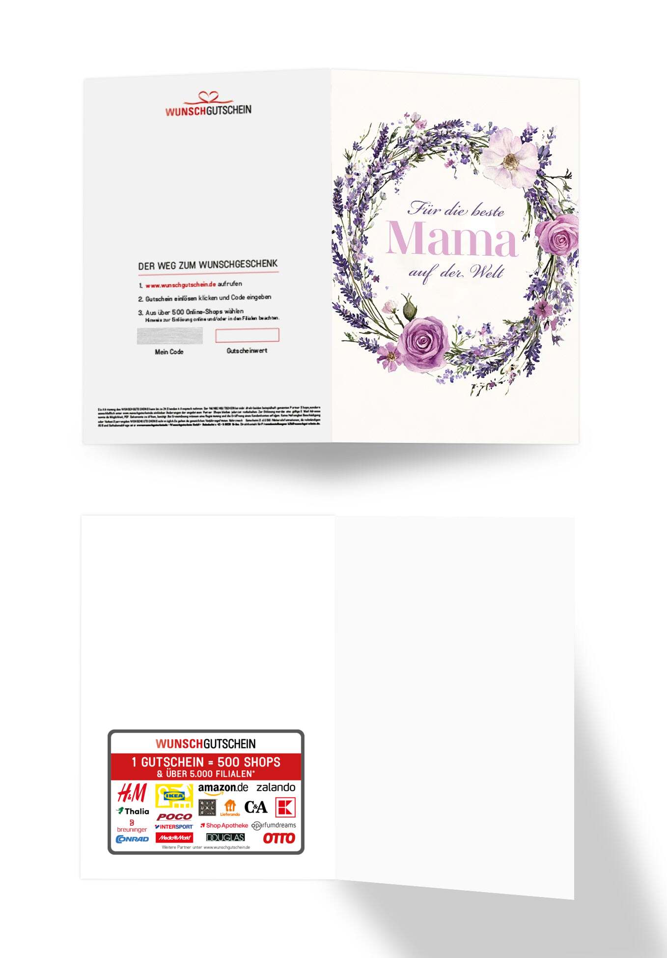 Für die beste Mama - Blumenkranz Lila