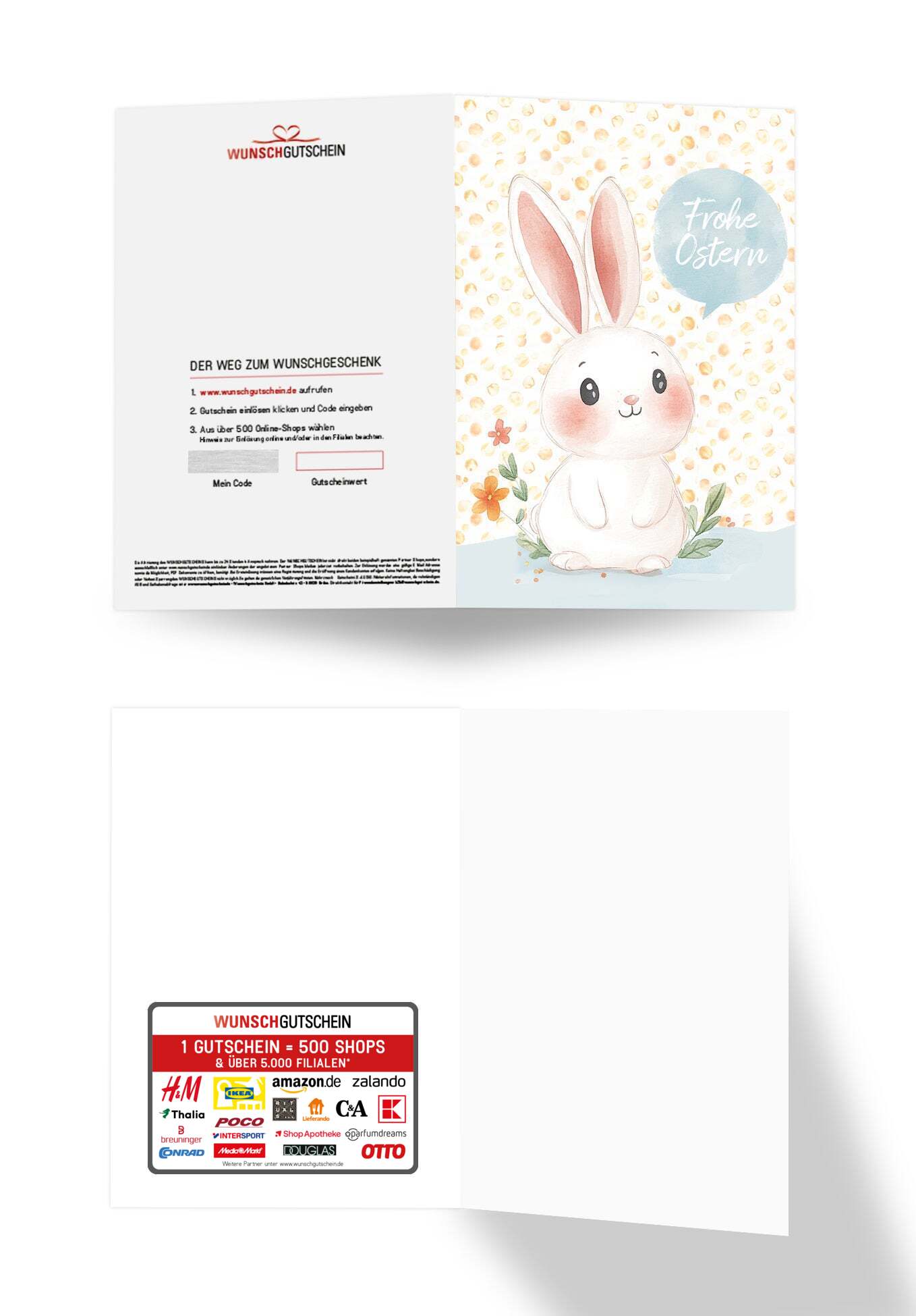 Frohe Ostern - Hase Sprechblase