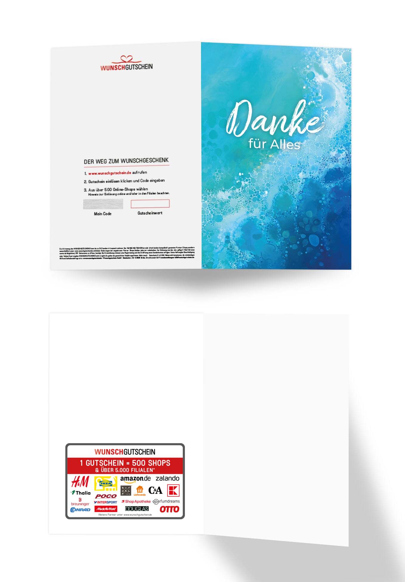 Danke für Alles - Blue Wellen (Gutscheinwert)