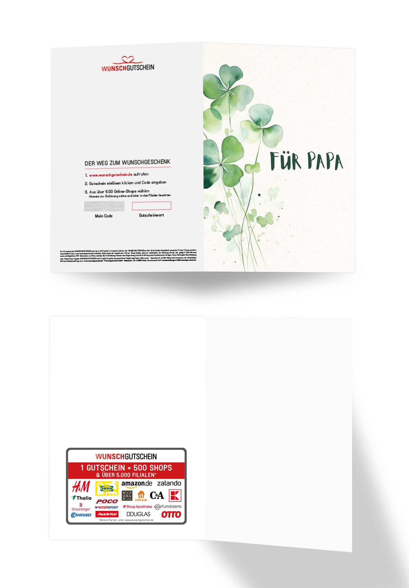 Für Papa - Kleeblatt
