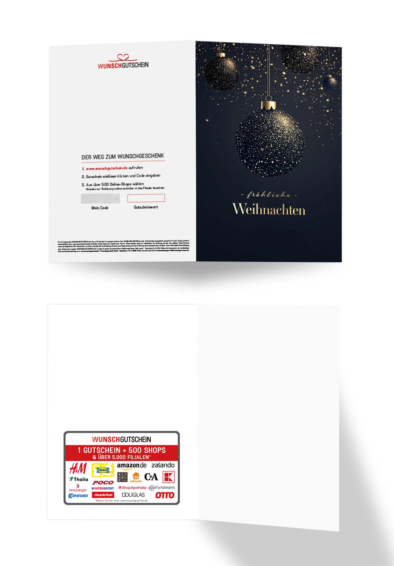 Fröhliche Weihnachten - Christbaumkugeln