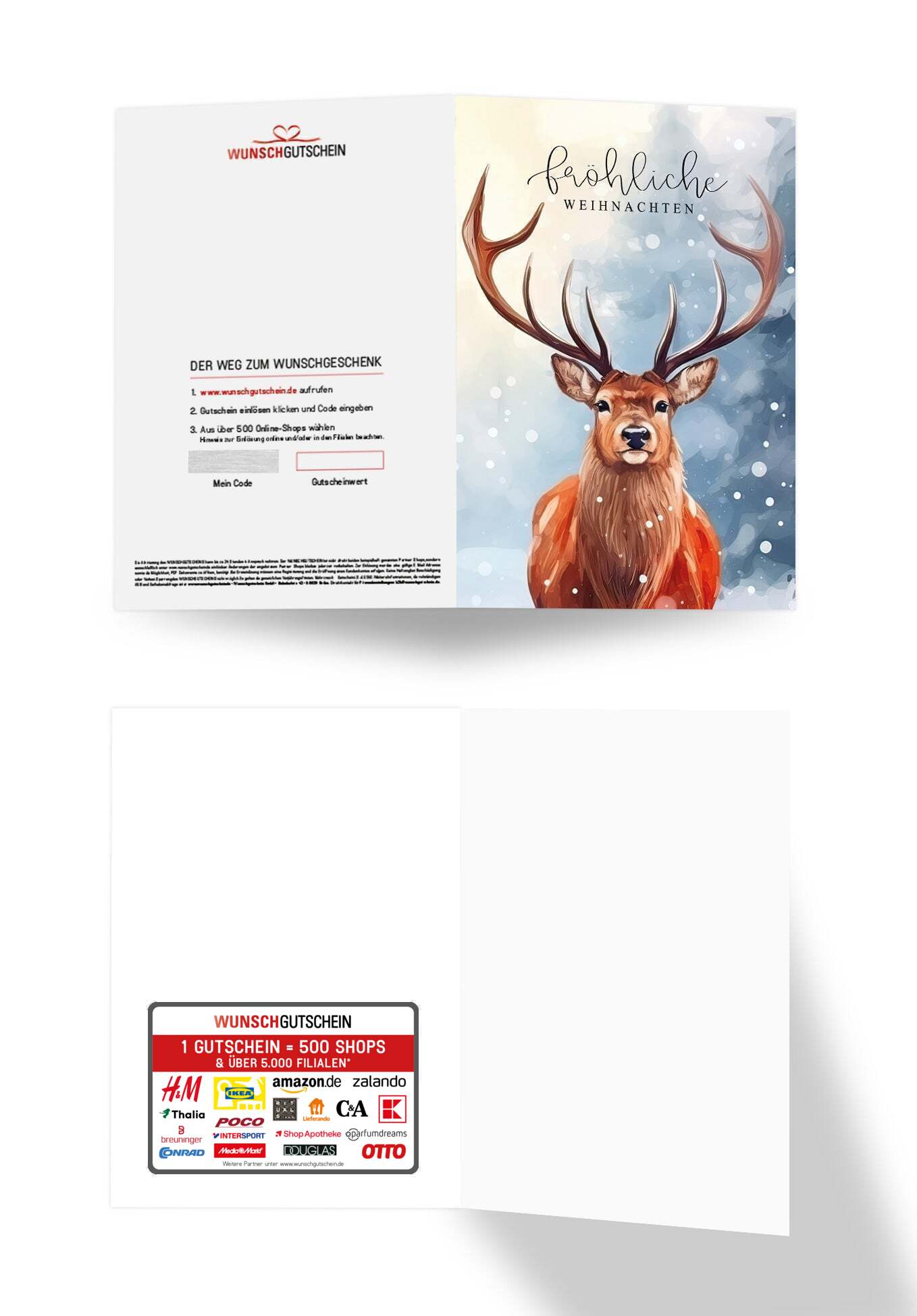Fröhliche Weihnachten - Hirsch
