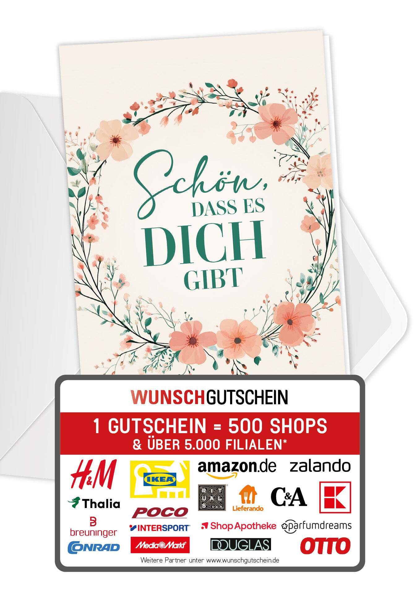 Schön dass es dich gibt - Blumenkranz