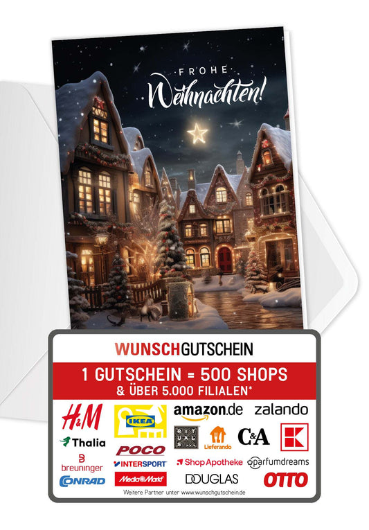 Frohe Weihnachten - Dorf