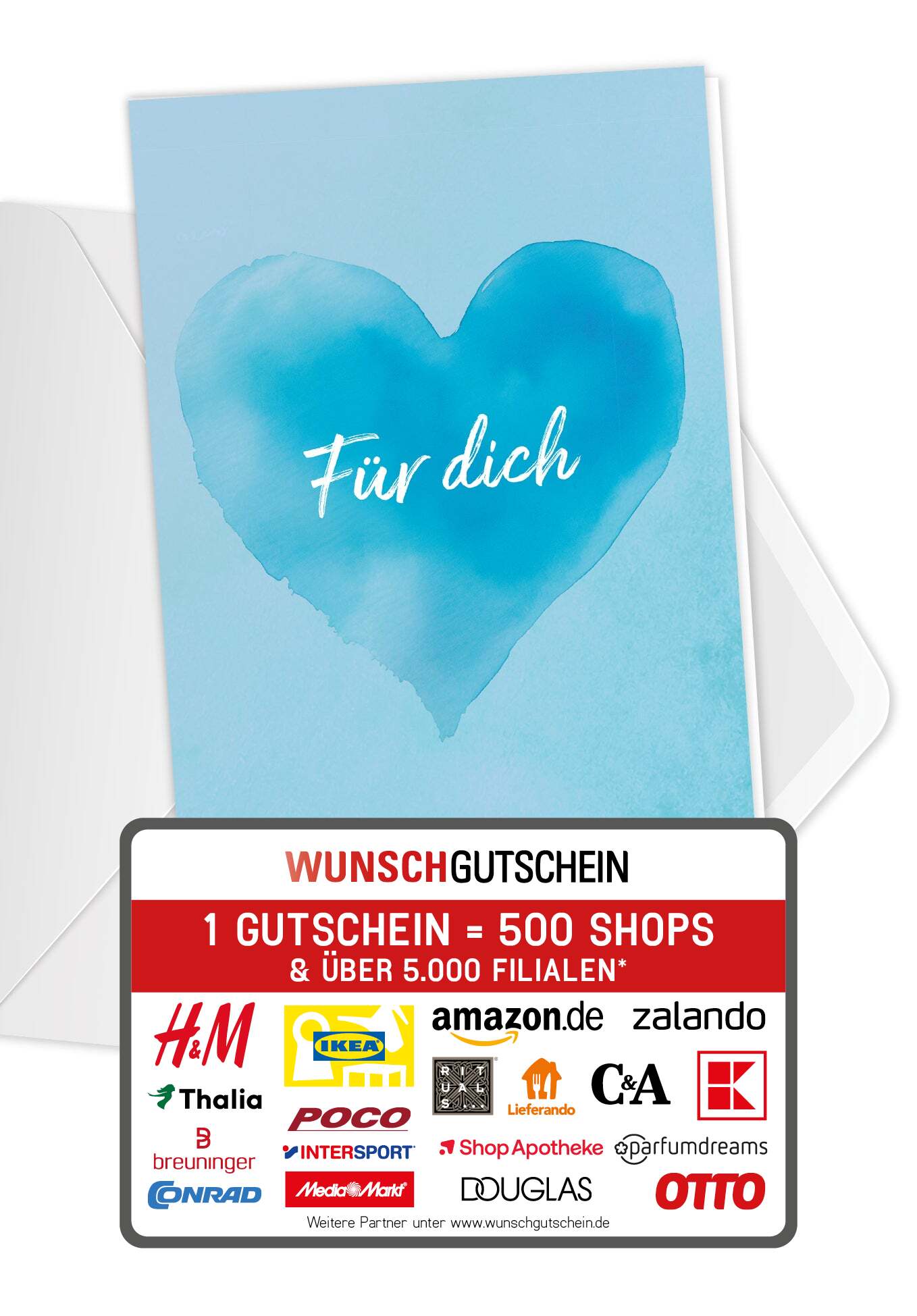 Für dich - Herz Blau