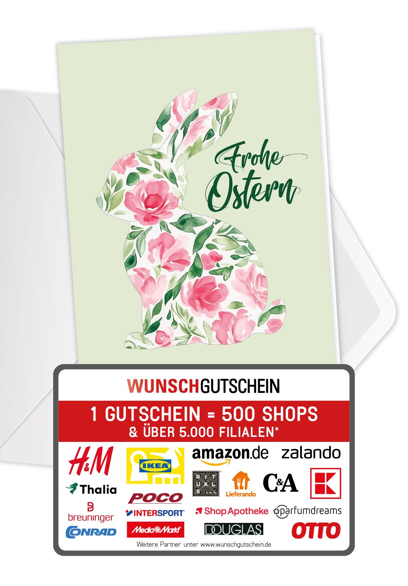 Frohe Ostern - Blumenhase