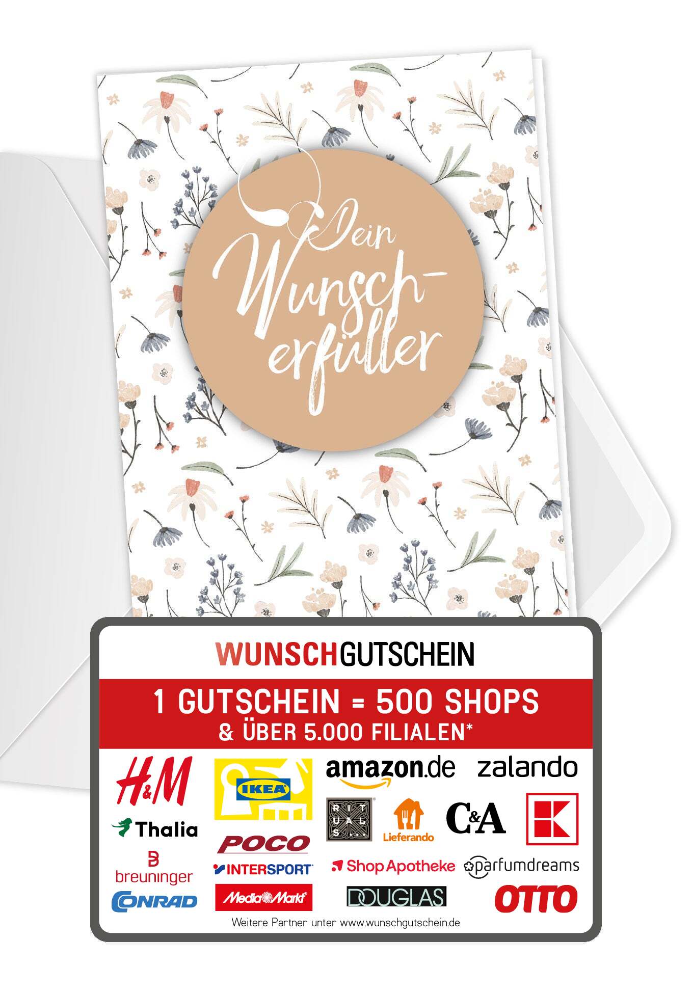 Dein Wunscherfüller - Blumen weiß