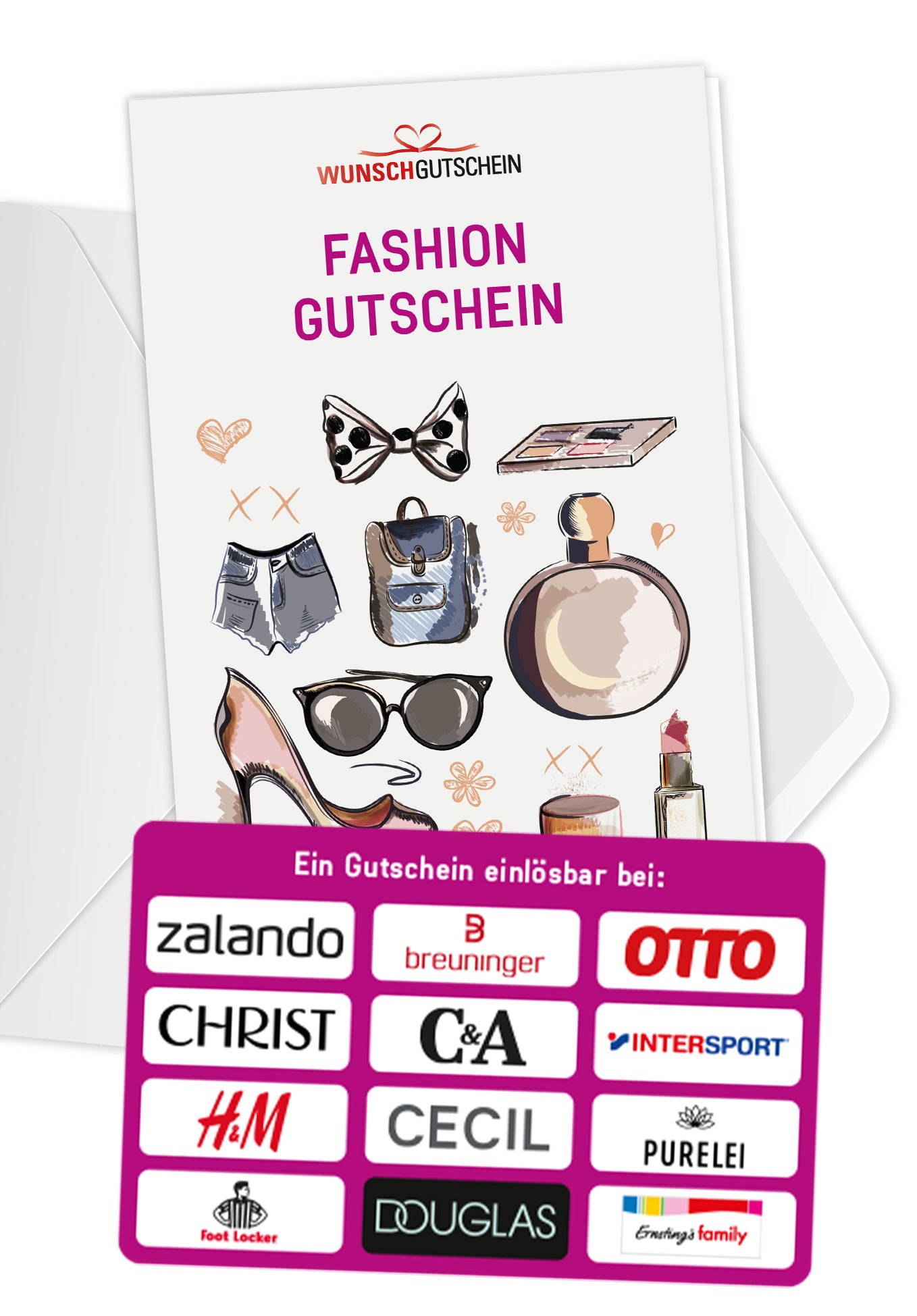 Fashion Gutschein ️ Einlösbar bei 12 TOPMarken Wunschgutschein