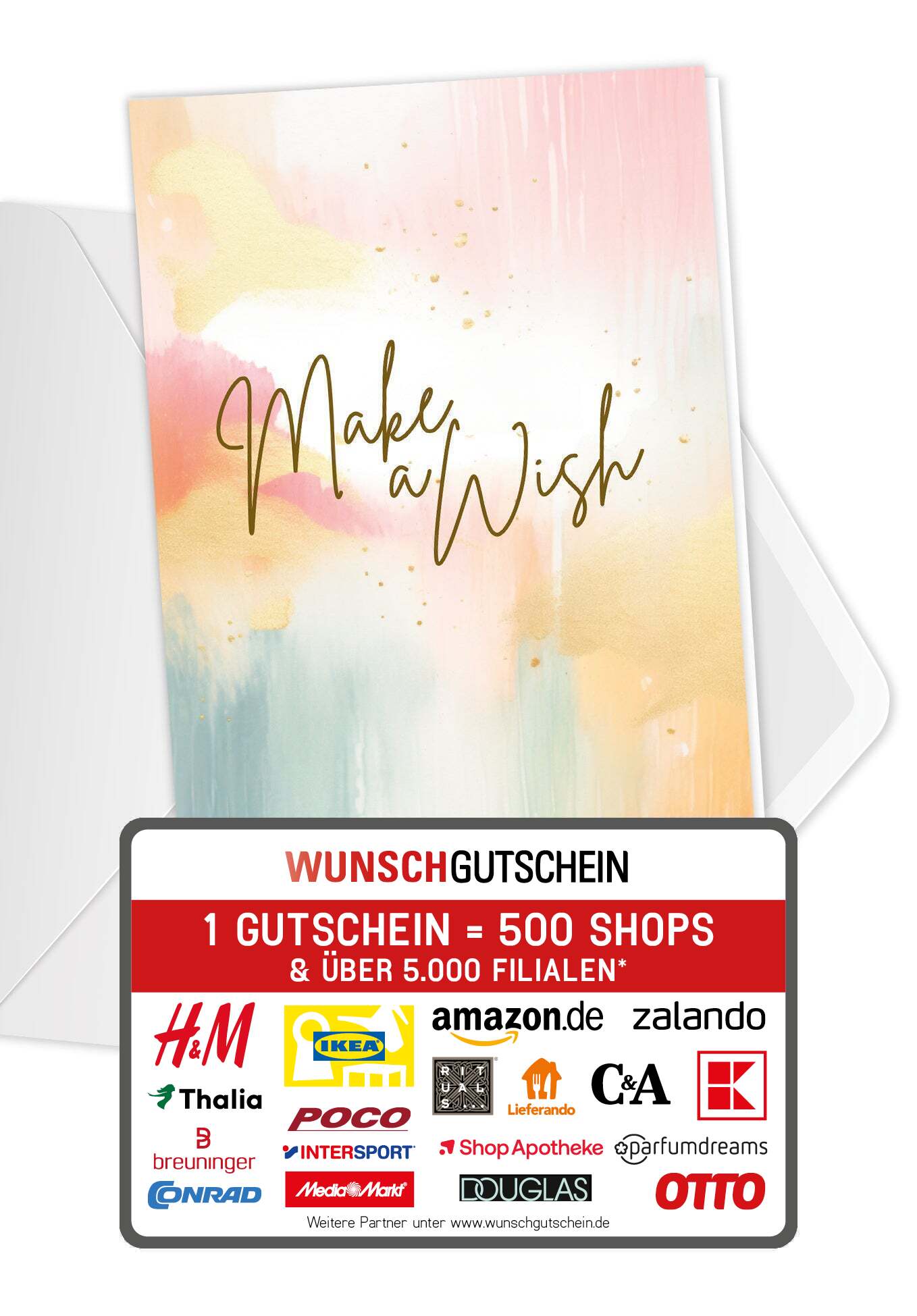 Make a wish - Aquarell Bunt
