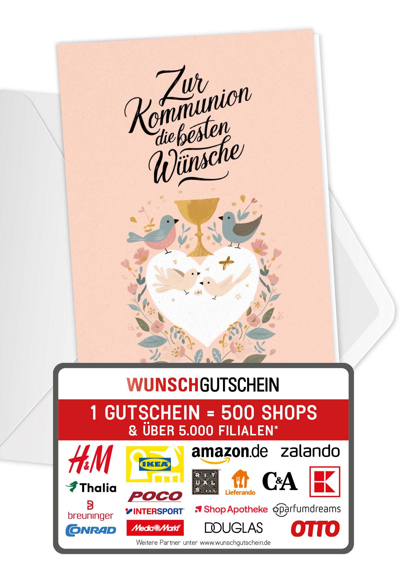 Zur Kommunion - Herz Vögel