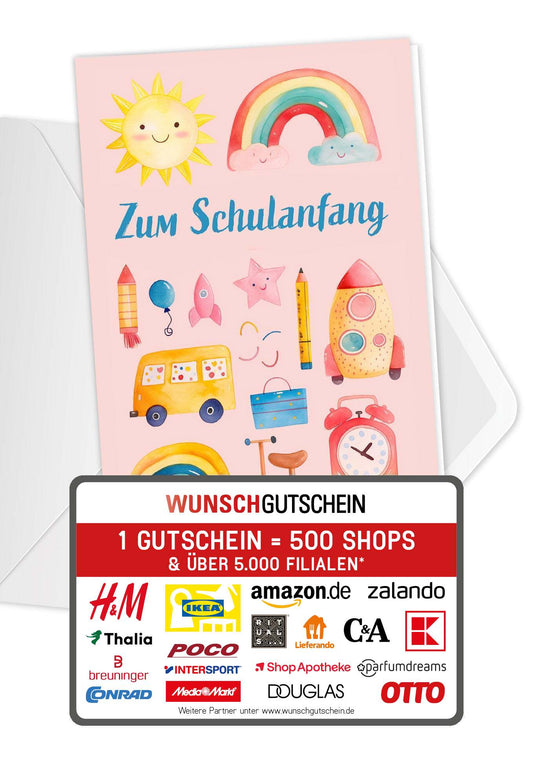 Zum Schulanfang - Wasserfarbe