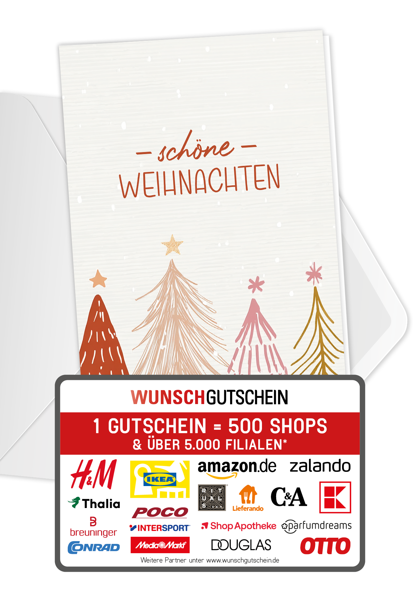 Schöne Weihnachten - Tannenbäume