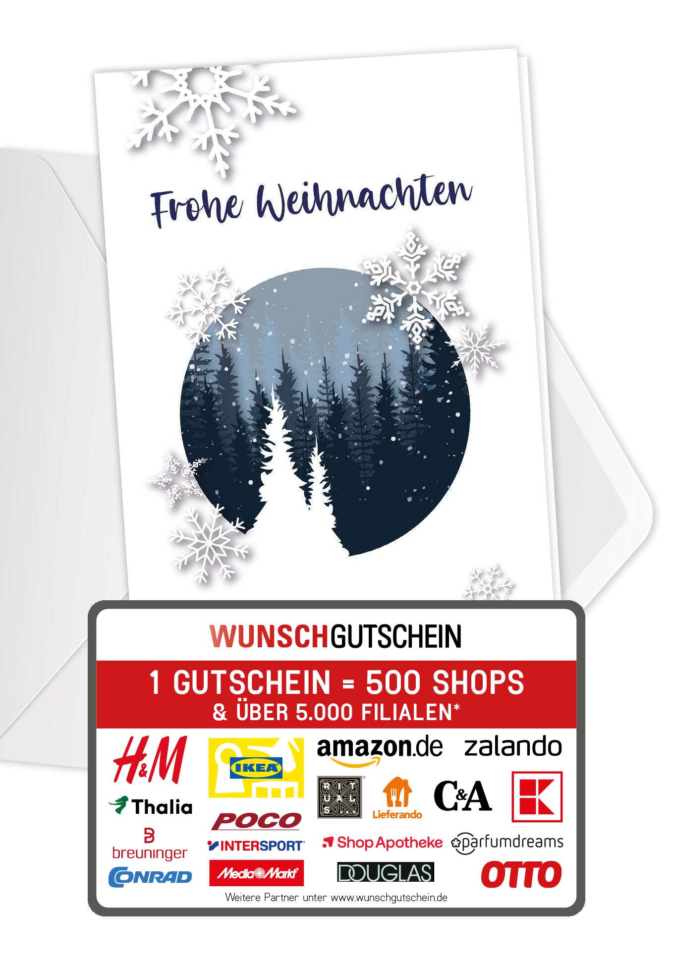Frohe Weihnachten - Schneekugel
