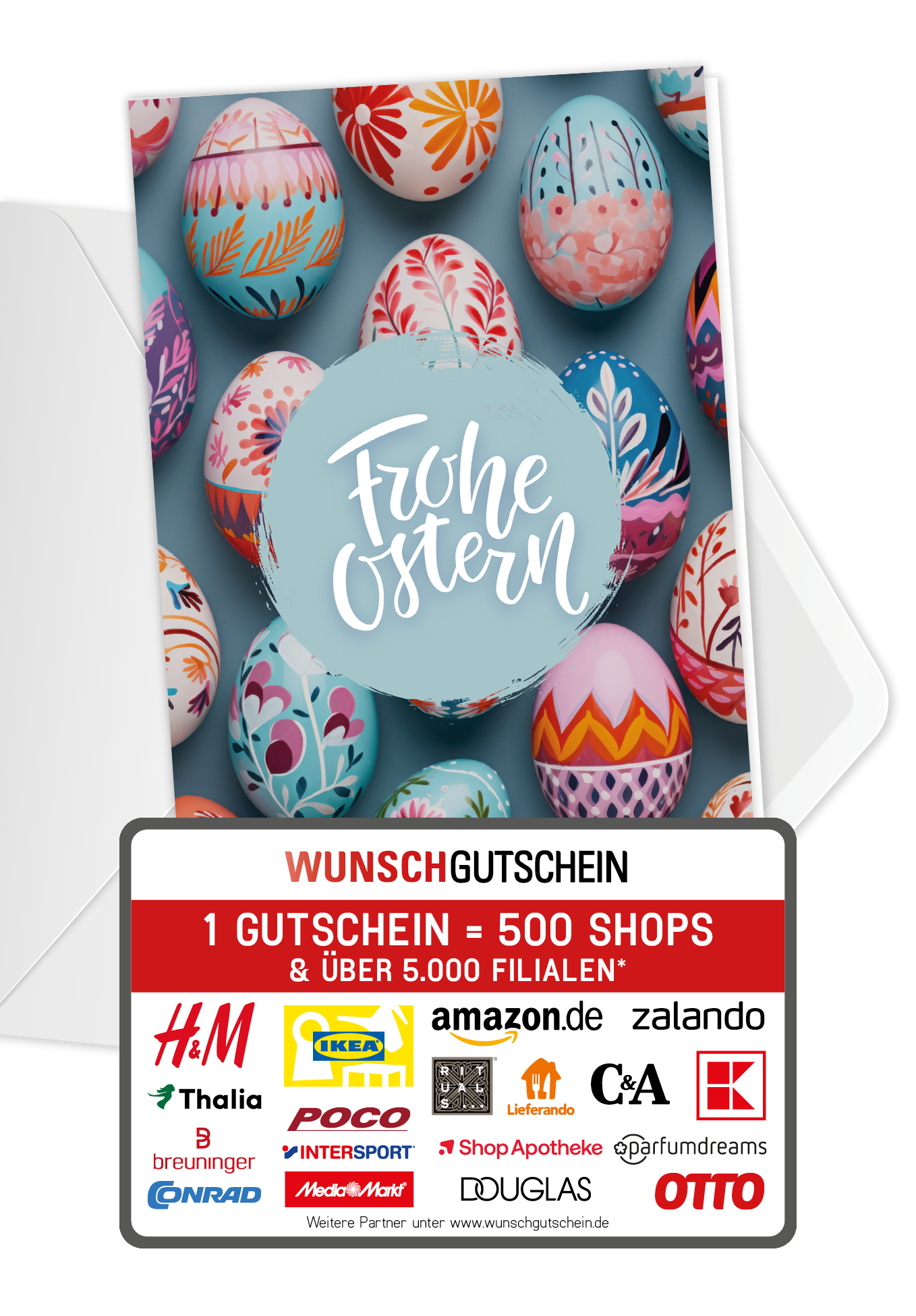 Frohe Ostern - Ostereier Bunt
