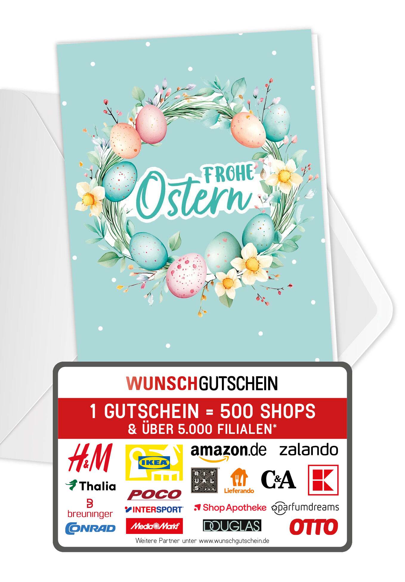 Frohe Ostern - Eierkranz