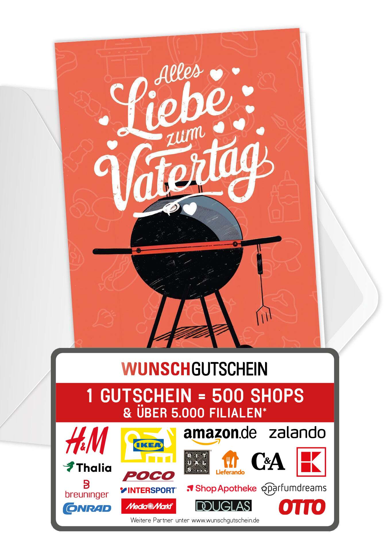 Alles Liebe Vatertag - Grill Rot
