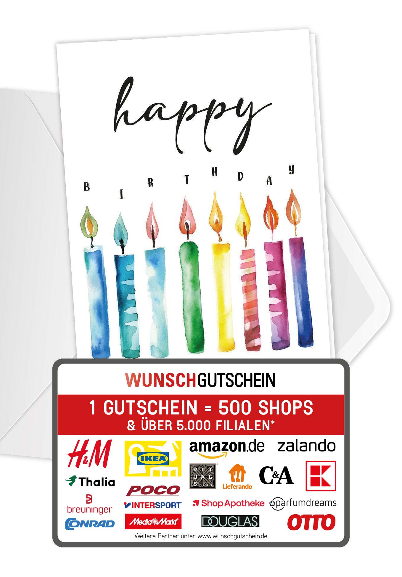 Happy Birthday - Kerzen