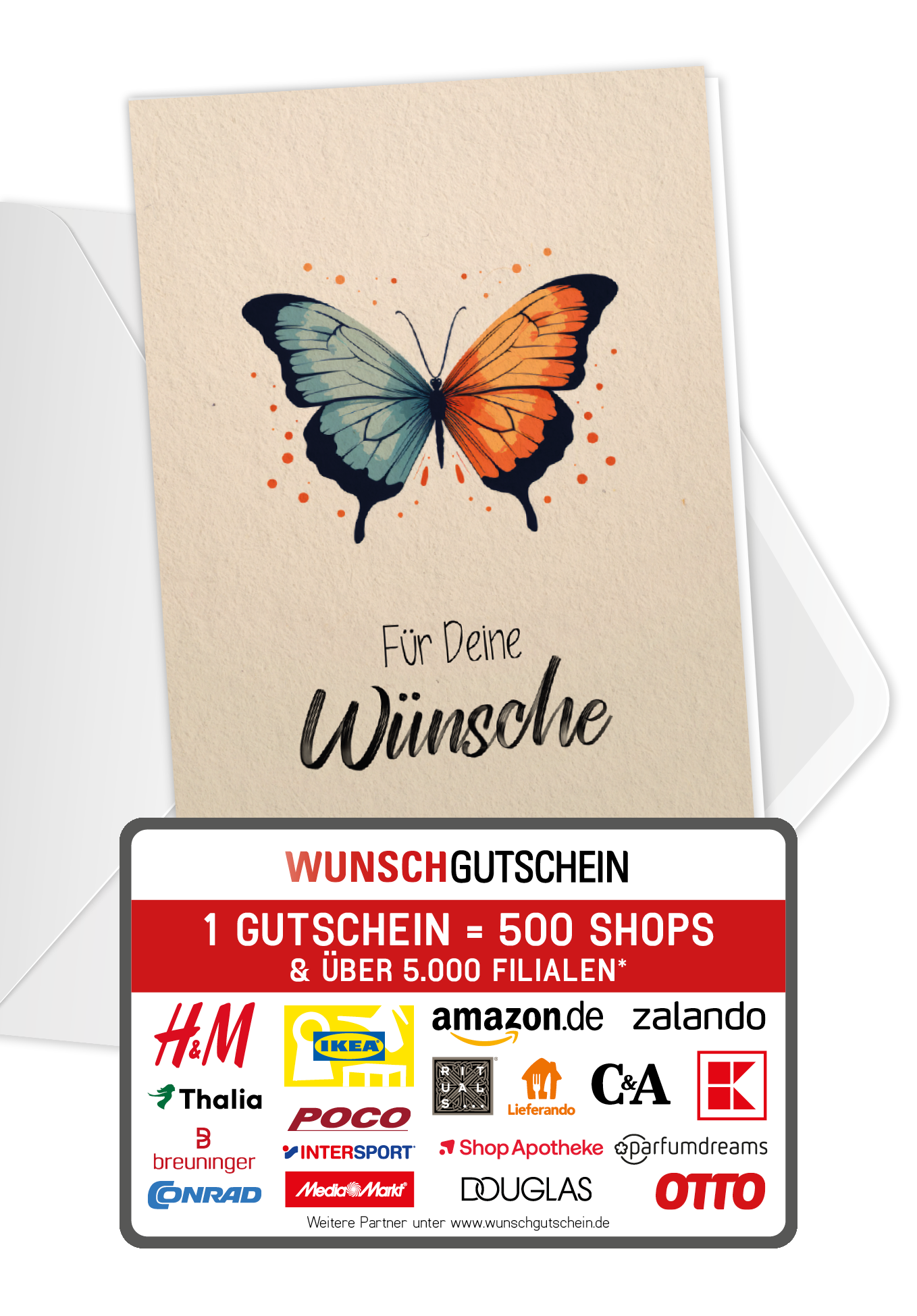 Für deine Wünsche - Schmetterling