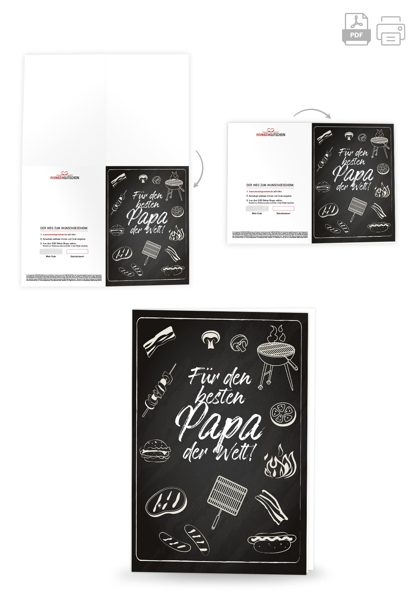 Für den besten Papa - Doodle PDF